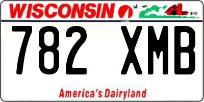 WI license plate 782XMB