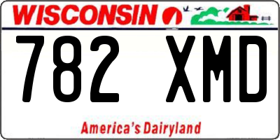 WI license plate 782XMD