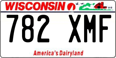 WI license plate 782XMF