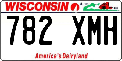 WI license plate 782XMH