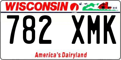 WI license plate 782XMK