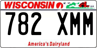 WI license plate 782XMM