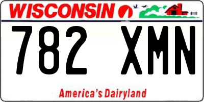 WI license plate 782XMN