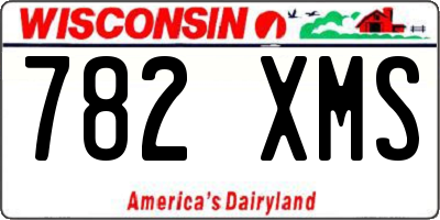 WI license plate 782XMS