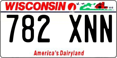 WI license plate 782XNN