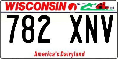 WI license plate 782XNV