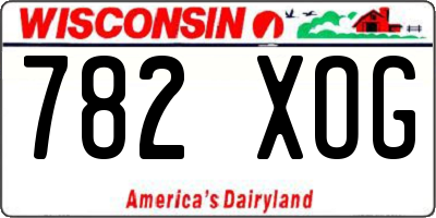 WI license plate 782XOG