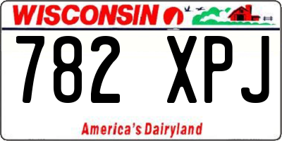 WI license plate 782XPJ