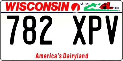 WI license plate 782XPV