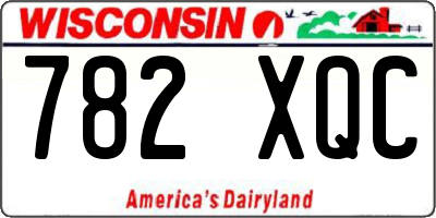 WI license plate 782XQC