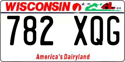 WI license plate 782XQG