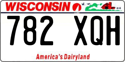 WI license plate 782XQH