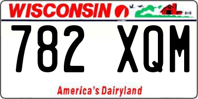 WI license plate 782XQM