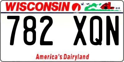 WI license plate 782XQN
