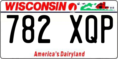 WI license plate 782XQP