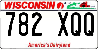 WI license plate 782XQQ