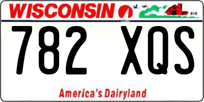 WI license plate 782XQS