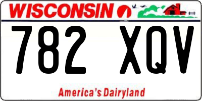 WI license plate 782XQV