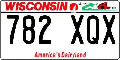 WI license plate 782XQX