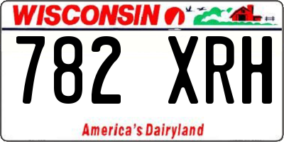 WI license plate 782XRH
