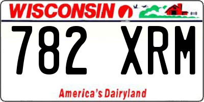 WI license plate 782XRM
