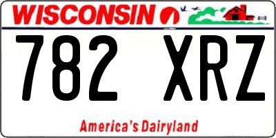 WI license plate 782XRZ