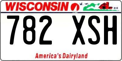 WI license plate 782XSH