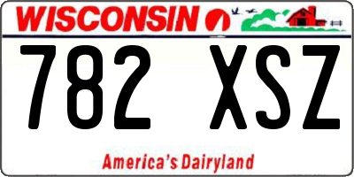 WI license plate 782XSZ