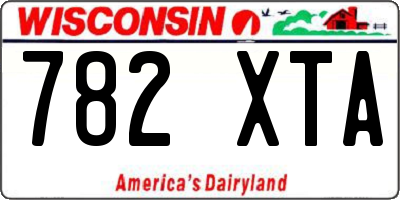 WI license plate 782XTA
