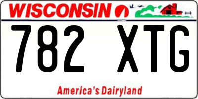 WI license plate 782XTG