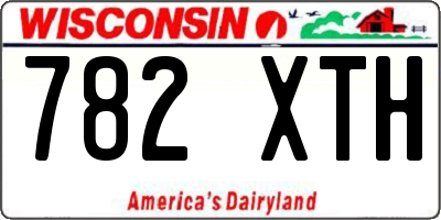 WI license plate 782XTH