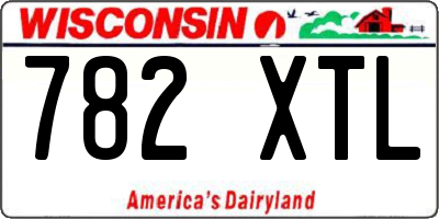 WI license plate 782XTL