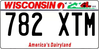 WI license plate 782XTM