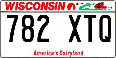 WI license plate 782XTQ