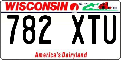 WI license plate 782XTU
