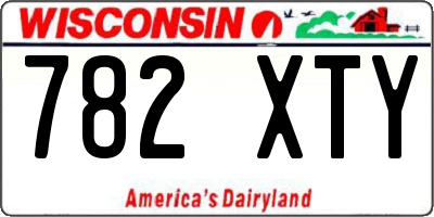 WI license plate 782XTY