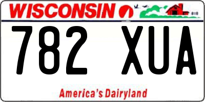 WI license plate 782XUA