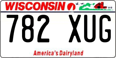 WI license plate 782XUG