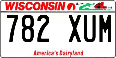 WI license plate 782XUM