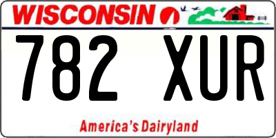 WI license plate 782XUR