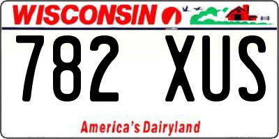 WI license plate 782XUS