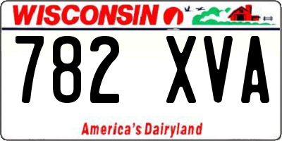 WI license plate 782XVA