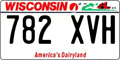 WI license plate 782XVH
