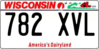 WI license plate 782XVL