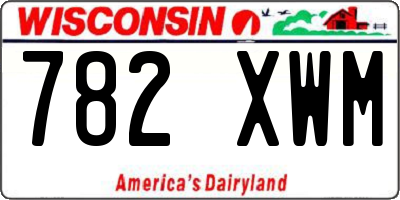 WI license plate 782XWM