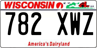 WI license plate 782XWZ
