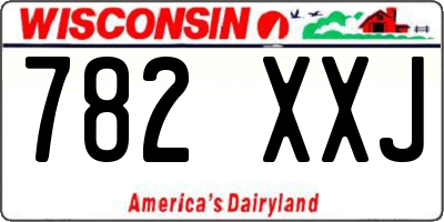 WI license plate 782XXJ