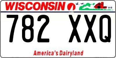 WI license plate 782XXQ