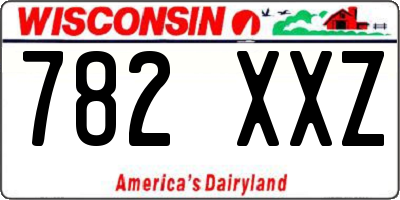 WI license plate 782XXZ