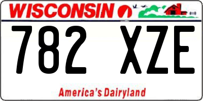 WI license plate 782XZE